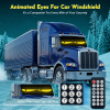 Quplavo 35.3"x7.5" Giant Devil Eyes Light for Car Truck Windshield, Ultra-Thin Flexible LED Matrix, APP Custom DIY Animated Programmable LED Sign for SUV Small Medium Trucks (1-Pack)